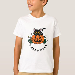 Helloween. Pompoen en geit kat bang? T-shirt