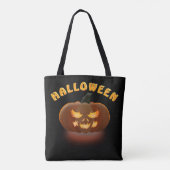 Helloween Pumpkin Tote Bag (Achterkant)