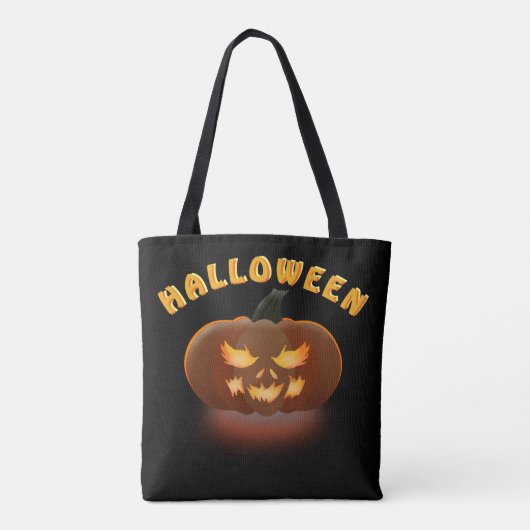 Helloween Pumpkin Tote Bag (Achterkant)