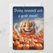 Helloween uitnodigingskaart feestdagenkaart (Voorkant)