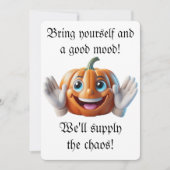 Helloween uitnodigingskaart feestdagenkaart (Voorkant)