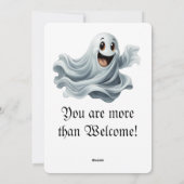 Helloween uitnodigingskaart feestdagenkaart (Achterkant)