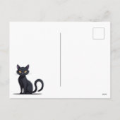 Helloweenpatroon | pompoen, vleermuis, herfstblade feestdagenkaart (Achterkant)