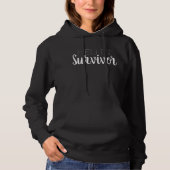 HELLPS Survivor Hoodie - Citaat op Rug - Wit (Voorkant)