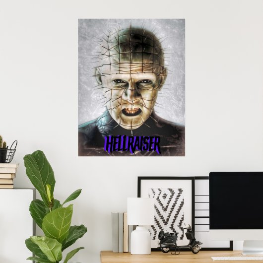 Hellraiser Pinhead Horror Poster (Thuiskantoor)