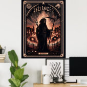 HellRaizer Burning Reaper Tarot Kaart Poster (Thuiskantoor)