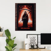 HellRaizer Reaper Tarot Kaart Poster (Thuiskantoor)