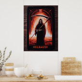 HellRaizer Reaper Tarot Kaart Poster (Keuken)
