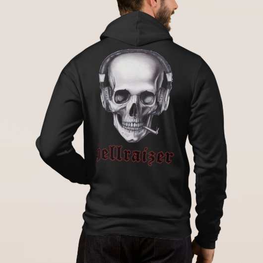 HellRaizer Roken Schedel Hoodie (Achterkant)