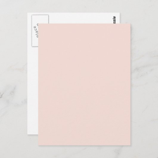 hellrosa briefkaart (Voorkant / Achterkant)