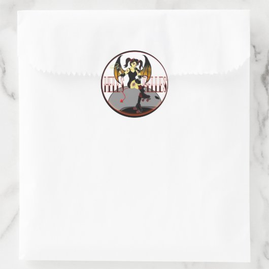 Hells Belles Logo Sticker (Tas)