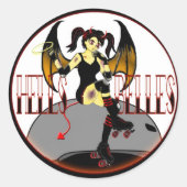 Hells Belles Logo Sticker (Voorkant)
