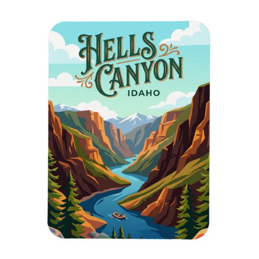 Hells Canyon National Recreation Area VS Magneet (Verticaal)