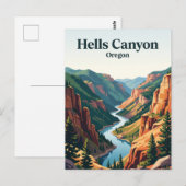 Hells Canyon, Oregon Briefkaart (Voorkant / Achterkant)