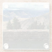 Hells Canyon Schilderachtig Byway, OF Glazen Onderzetter (Achterkant)