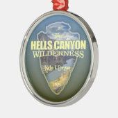 Hells Canyon WA Metalen Ornament (Links)