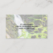 Hell's Gate Canyon-waterval Visitekaartje (Achterkant)