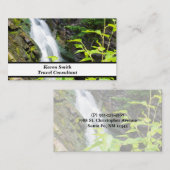 Hell's Gate Canyon-waterval Visitekaartje (Voorkant / Achterkant)