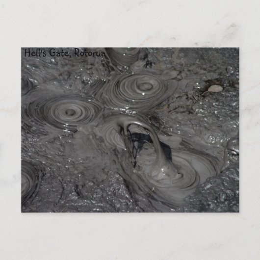 Hell's Gate Mud Pool Briefkaart (Voorkant)
