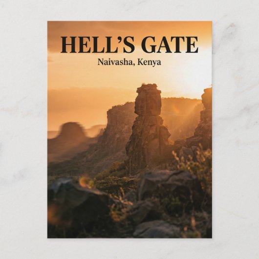 Hell's Gate, Naivasha, Nakuru County Briefkaart (Voorkant)
