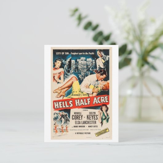 Hell's Half Acre uit 1954 Briefkaart (Staand voorkant)