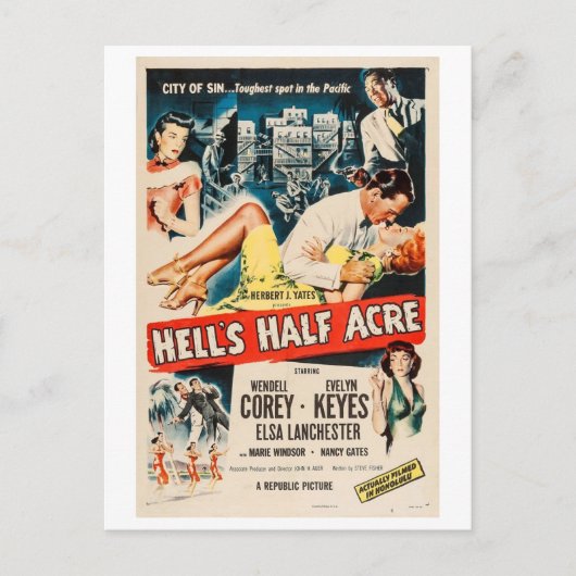 Hell's Half Acre uit 1954 Briefkaart (Voorkant)