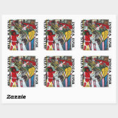 HELLS HAVEN INDICA KUSH VIERKANTE STICKER (Vel)