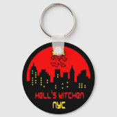 Hell's Kitchen Devil Logo Sleutelhanger (Voorkant)