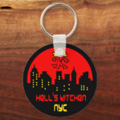 Hell's Kitchen Devil Logo Sleutelhanger (Voorkant)
