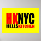 Hell's Kitchen New York City Logo Poster (Voorkant)