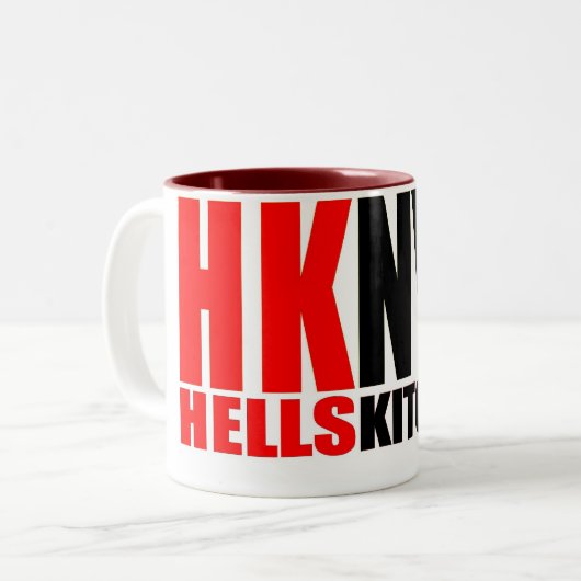 Hells Kitchen NYC Logo Mok (Voorkant links)
