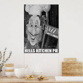 "Hell's Kitchen Pie" van Urban59 Studio Poster (Keuken)