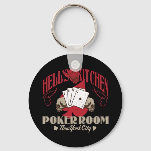Hells Kitchen Poker Room, New York City Sleutelhan Sleutelhanger (Voorkant)