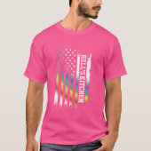 Hell's Kitchen Verenigde Staten Distressed Rainbow T-shirt (Voorkant)