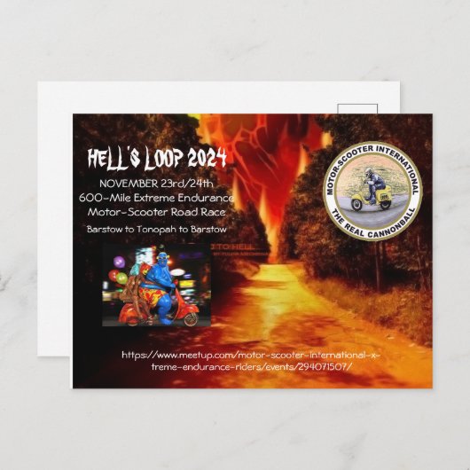 Hell's Loop 2024 Briefkaart (Voorkant / Achterkant)