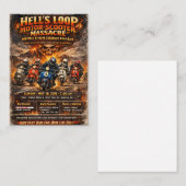 Hell's Loop 2026 evenementposter Visitekaartje (Voorkant / Achterkant)