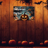 Hells Pumpkin Halloween Party Poster