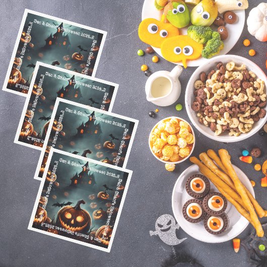 Hells Pumpkin Halloween Party Servet