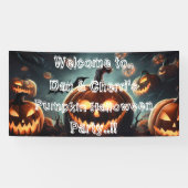 Hells Pumpkin Halloween Party Spandoek (Horizontaal)