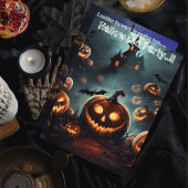Hells Pumpkin Head Halloween Party Kaart