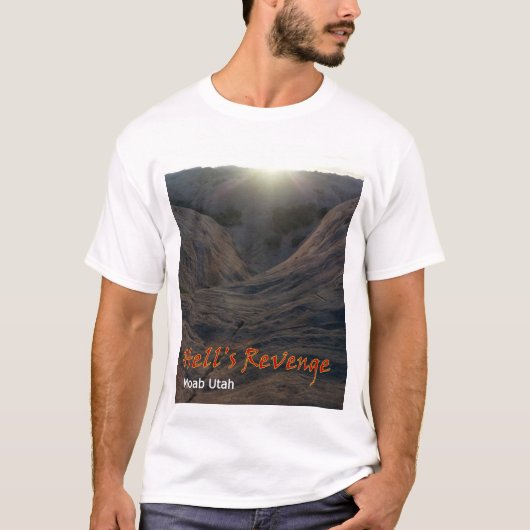 Hell's Revenge Moab Utah Tee Shirt (Voorkant)