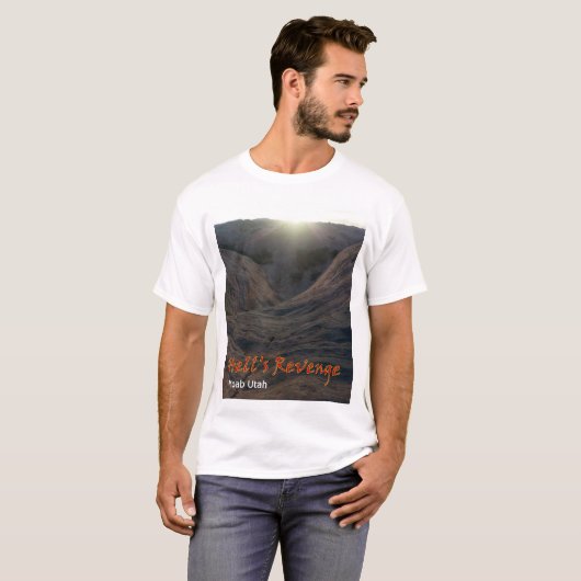 Hell's Revenge Moab Utah Tee Shirt (Voorkant volledig)