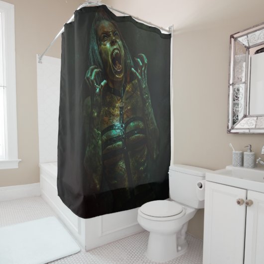 Hells Slave Douchegordijn (In situ)