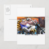 Hells Turkey Funny Thanksgiving Harley T - shirts  Feestdagenkaart (Voorkant / Achterkant)