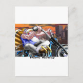 Hells Turkey Funny Thanksgiving Harley T - shirts  Feestdagenkaart (Voorkant)