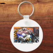 Hells Turkey Funny Thanksgiving Harley T - shirts  Sleutelhanger (Voorkant)