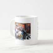 Hells Turkey Grappige Thanksgiving Harley T-shirts Koffiemok (Voorkant links)