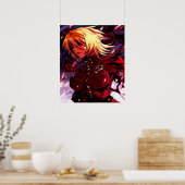Hellsing Seras Victoria Rage in the Shadows Poster (Keuken)