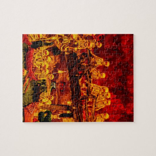 Hellsville Skeletons  Terror Horror Hell Legpuzzel (Horizontaal)