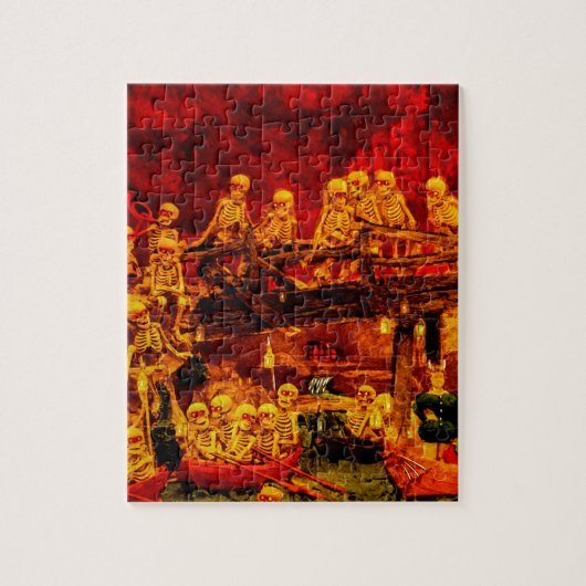 Hellsville Skeletons  Terror Horror Hell Legpuzzel (Verticaal)